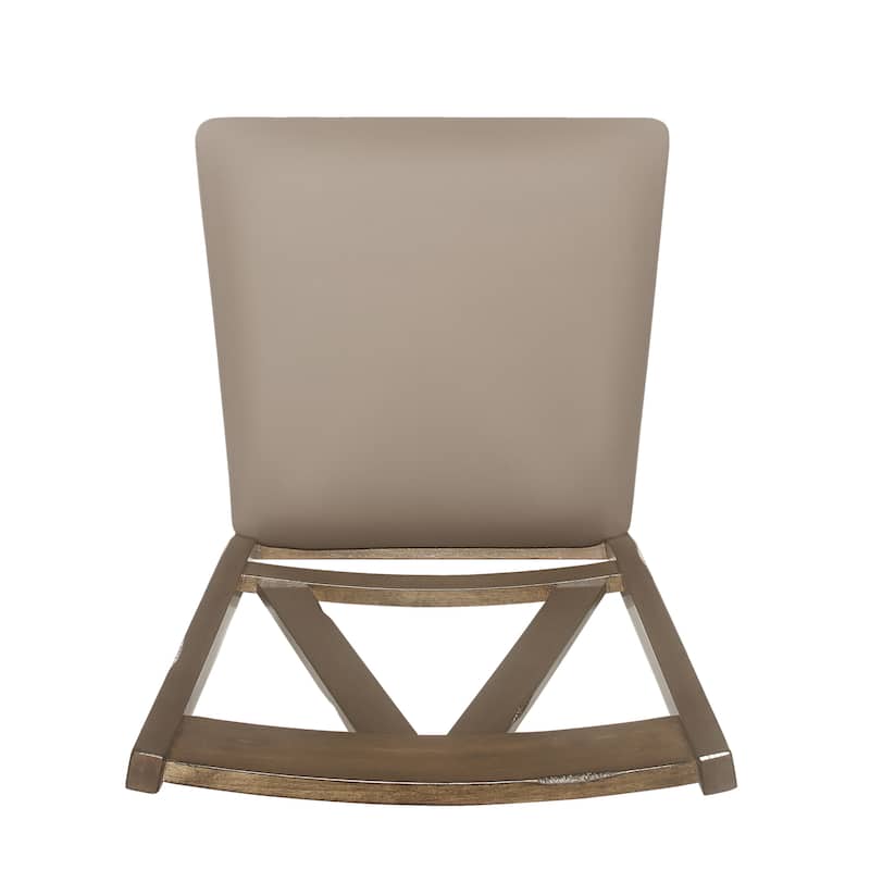 Fairgreens Farmhouse Upholstered Wood Dining Chairs (Set of 2) by Christopher Knight Home - 20.00" L x 22.75" W x 39.00" H