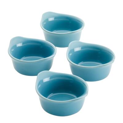 Rachael Ray Ceramics Round Ramekin Dipper Cup Set, 4pc