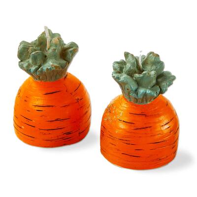 Carrot Candle Sculpted Novelty Candle for Spring and Summer - Orange Paraffin Wax with 2 Hours Burn Time