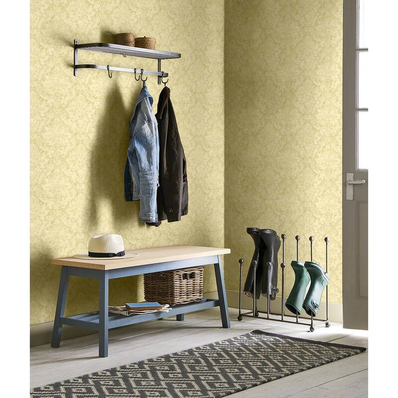 Seabrook Designs Roselyn Antique Damask Unpasted Wallpaper