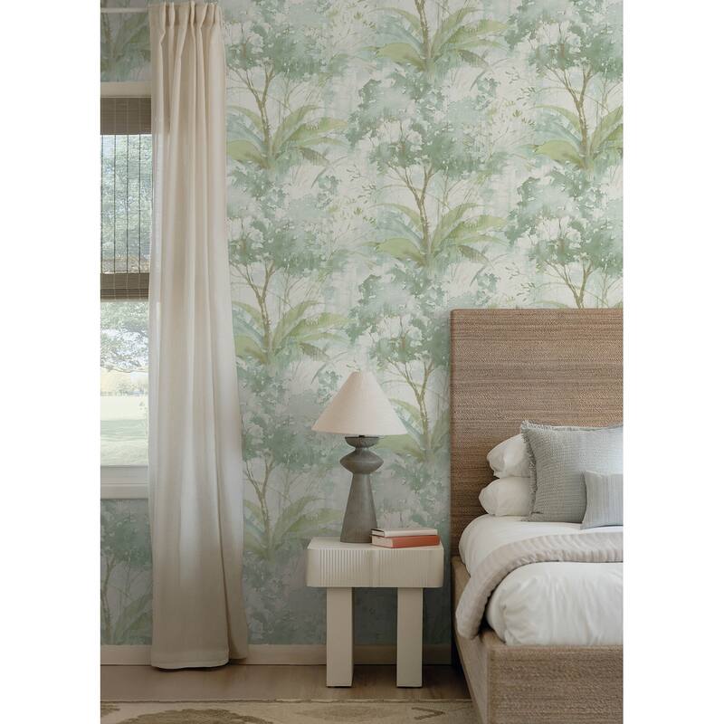 A-Street Prints Mistwood Green Forest Wallpaper