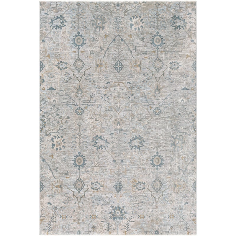 Brain Transitional Floral Area Rug