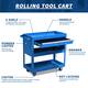 3-Tier Rolling Tool Cart with Drawer Steel Utility Storage Tool Box