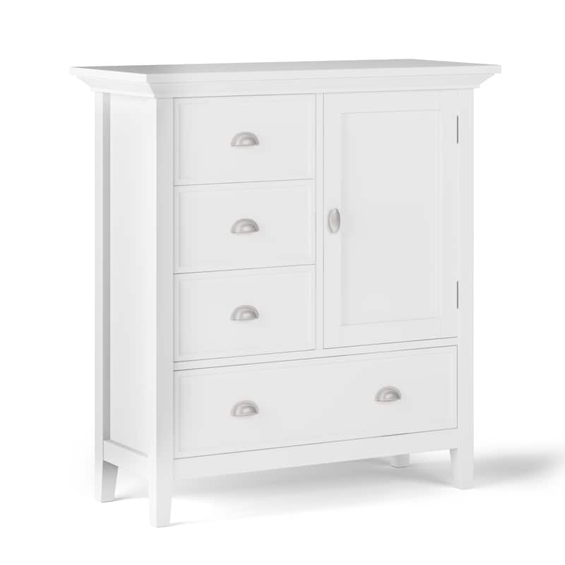 WYNDENHALL Mansfield SOLID WOOD 39 inch Wide Transitional Medium Storage Cabinet - 39"w x 17"d x 42" h