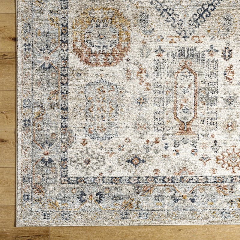 Livabliss Transitional Beckham Medallion Area Rug