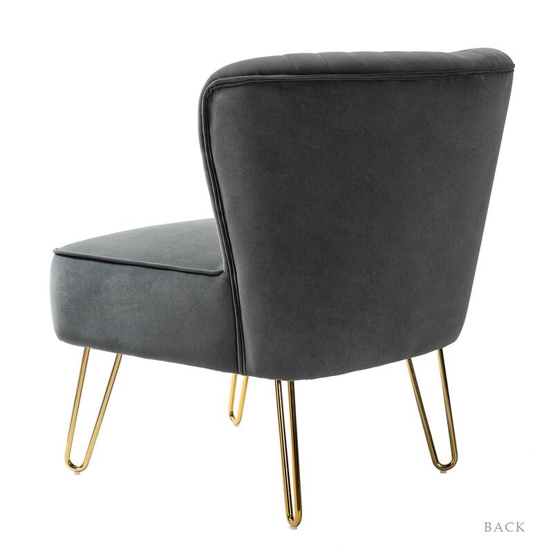 Barto Upholstered Side Chair with Tufted Back Set of 2 by HULALA HOME