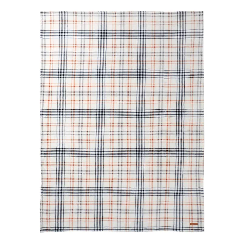 Lucky Brand Camper Plaid Throws Plush 50" x 70" Throw Blanket