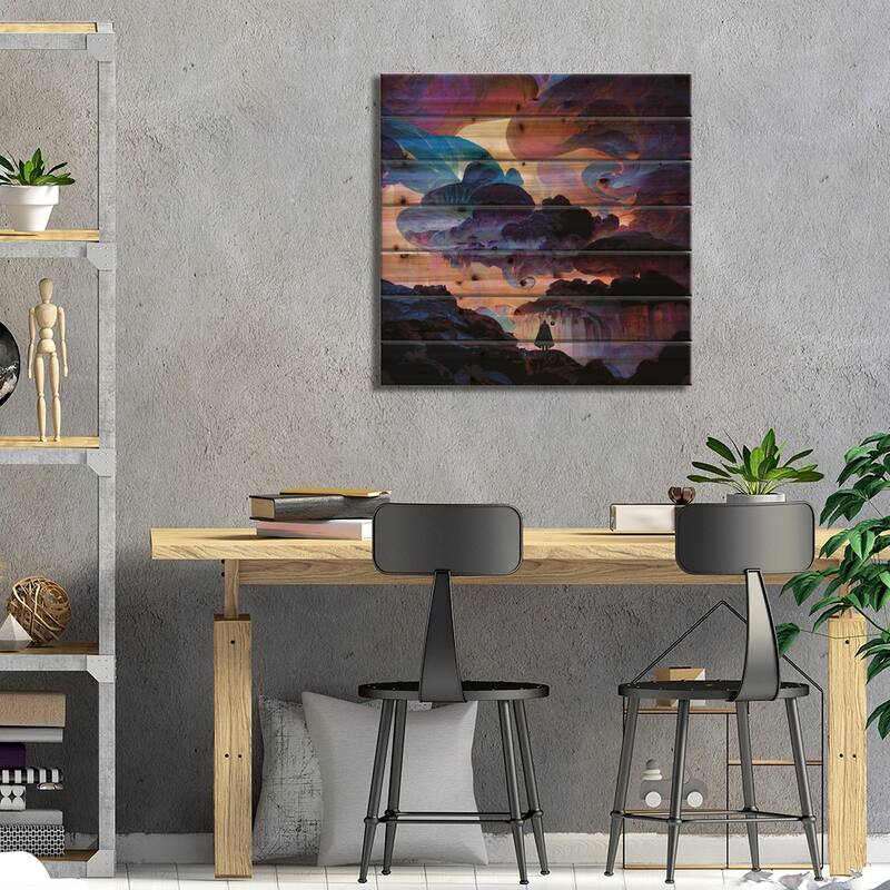The Crescendo IV Print On Wood by Kenwood Huh - Multi-Color
