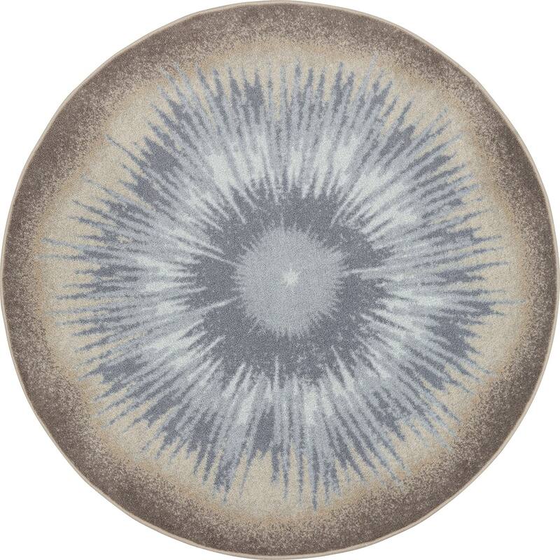 Joy Carpets Kid Essentials Rare Earth Area Rug - 5'4" Round - Sandstone