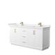 Option White, Bronze Trim, White Cultured Marble Top