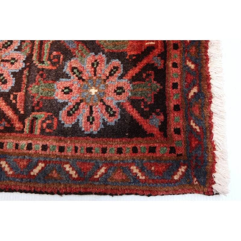 ECARPETGALLERY Hand-knotted Sarabi Dark Red Wool Rug - 8'5 x 11'0