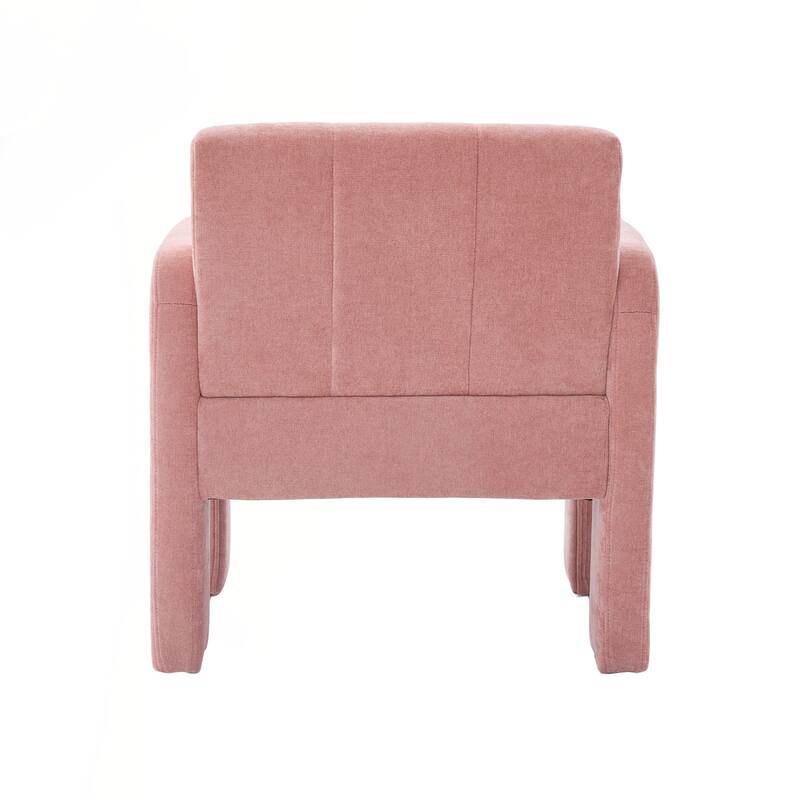 Modern Minimalist Casual Single Armchair Living Room, Bedroom, Office Area Upholstered Chair Comfortable Padded Armchair