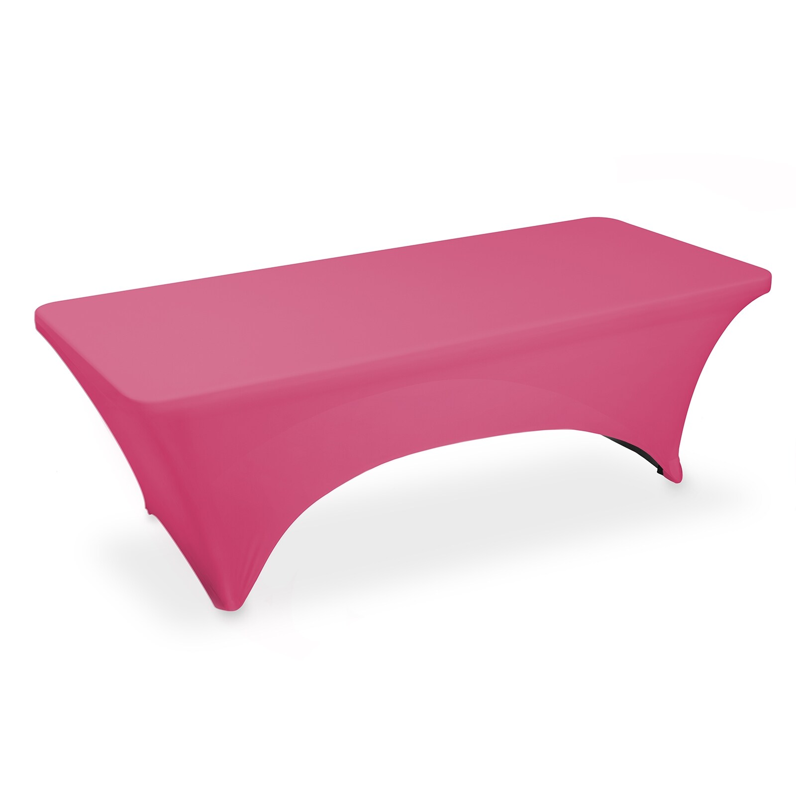 Shop 8 Foot Spandex Tablecloth For Rectangular Table Fuchsia By