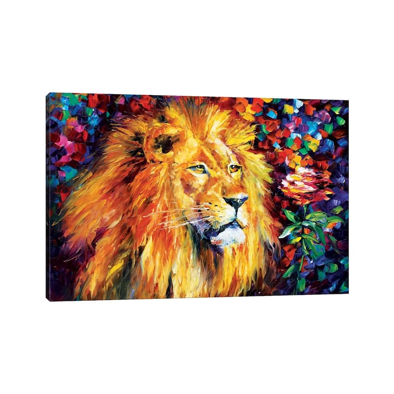 iCanvas "Lion" by Leonid Afremov Canvas Print