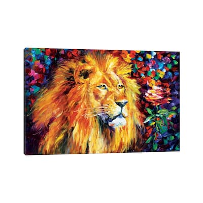 iCanvas "Lion" by Leonid Afremov Canvas Print
