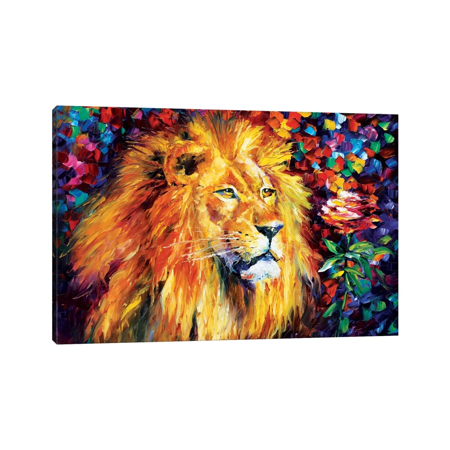 iCanvas "Lion" by Leonid Afremov Canvas Print
