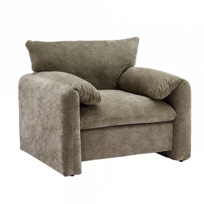 Modern Style Chenille Oversized Armchair Accent Chair Single Sofa Lounge Chair