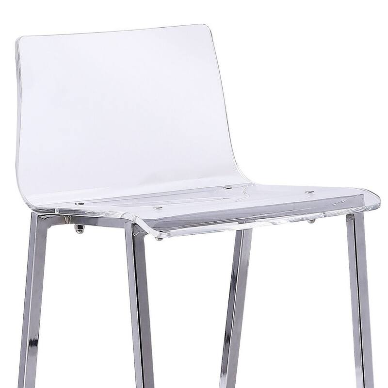 Sasha Clear Arylic Transparent seat Modern Stool Lucite Stool (set of 5)