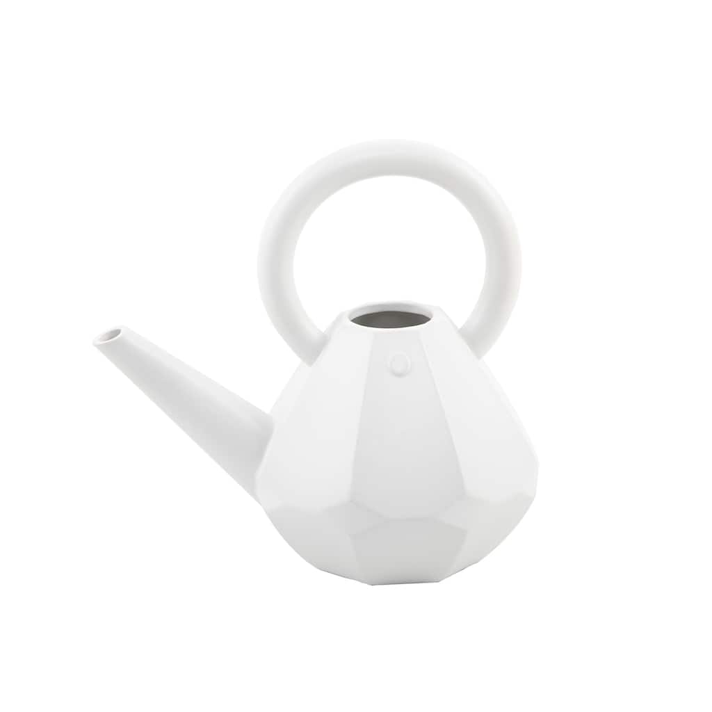 9.5" Mtwh Geo Ceramic Watering Can