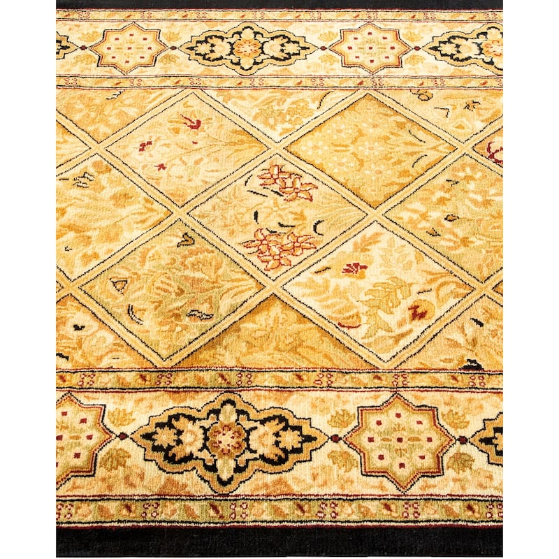 Overton Handknotted Wool Traditional Oriental Brown Runner