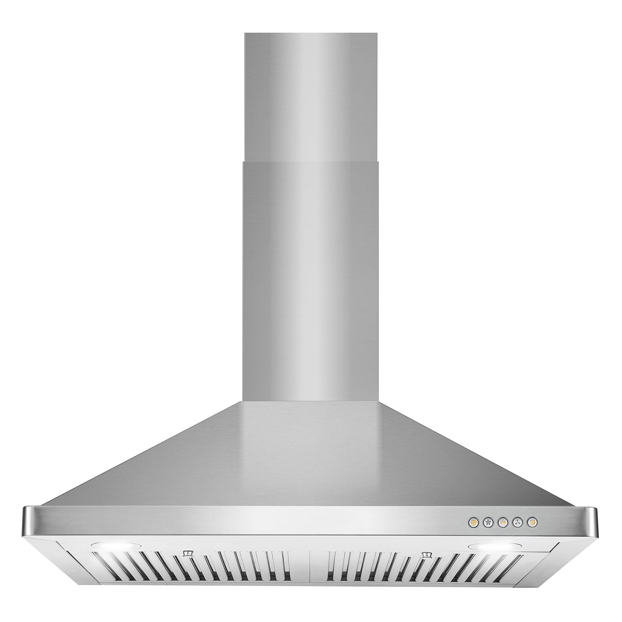 Cosmo Wall Mount Range Hood in Stainless Steel with Glass Hood, Permanent  Filters - On Sale - Bed Bath & Beyond - 10306106