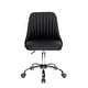 preview thumbnail 9 of 32, Porthos Home Jarvis Fabric Upholstered Office Chair with Chrome Base