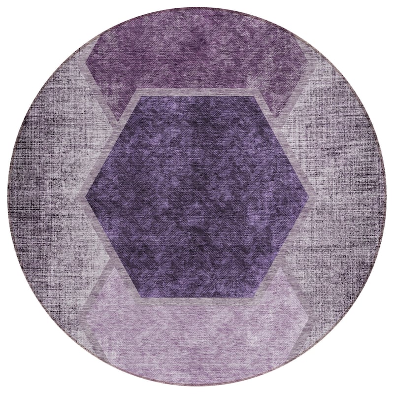 HomeRoots Geometric Transitional Rectangle Outdoor Rug
