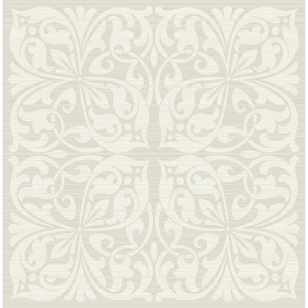 Seabrook Designs Bellamy Classical Tile Unpasted Wallpaper