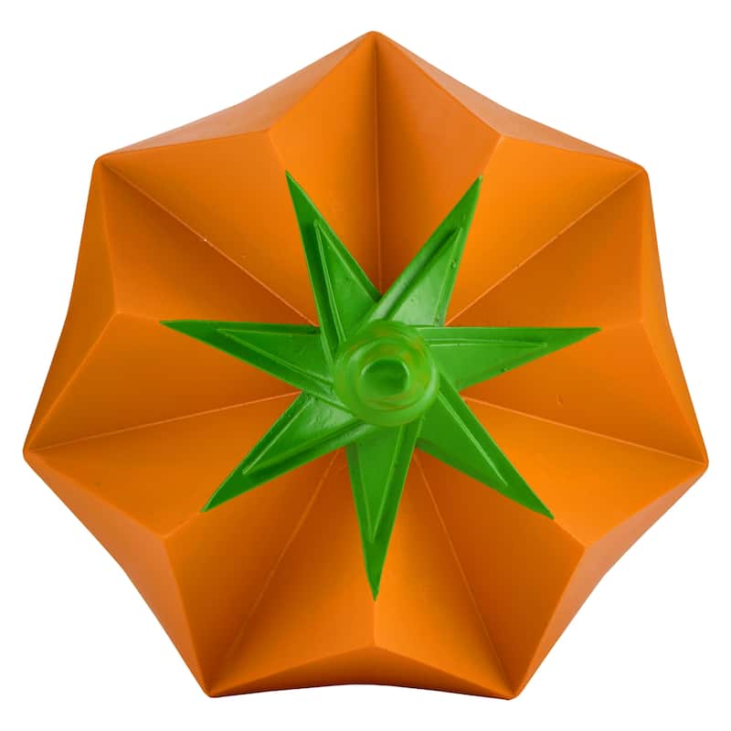National Tree Company 6" Orange Halloween Origami Pumpkin Tabletop Decoration - 6 in
