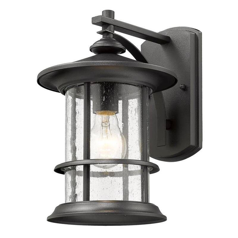 Belle 1 Light Transitional Outdoor Wall Lantern in 2 Pack