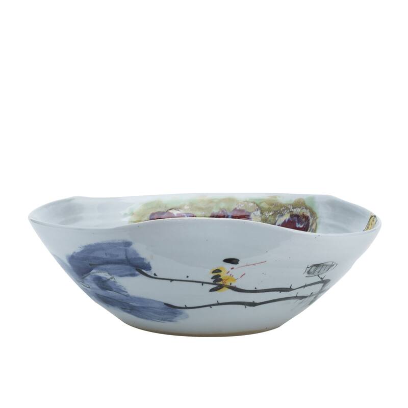 Swirl Bowl Oxblood Lotus Large