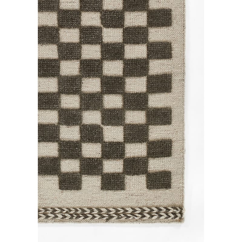 Momeni Willow Hand Woven Wool Checker Area Rug