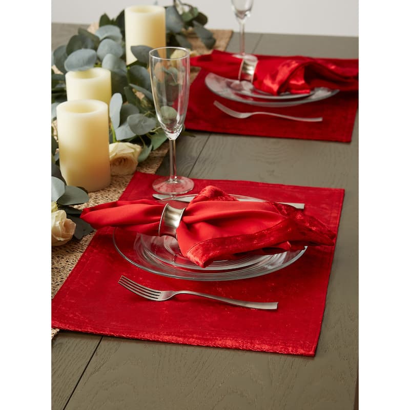 DII Cream Velvet Placemat (Set of 4)