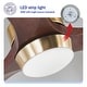 preview thumbnail 78 of 189, Sofucor 42"/48"/ 52"/60"Noiseless Walnut Wood Ceiling Fan with Remote Control, Integrated Light Optional