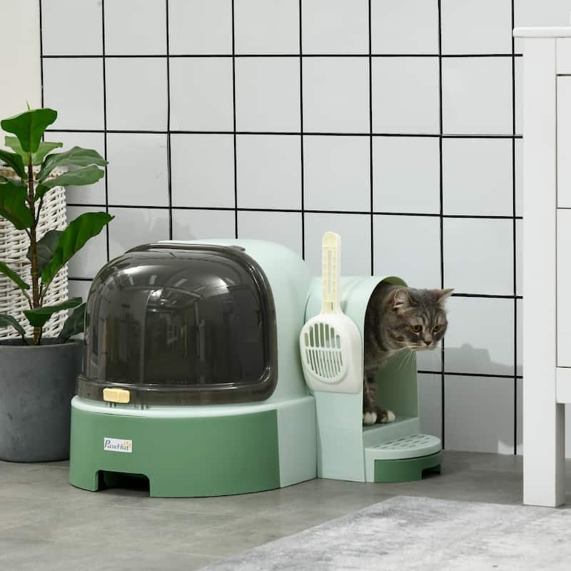 PawHut Cat Litter Box with Lid