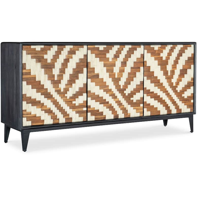 Hooker Furniture 7228-85081-99 Entwined 69" Wide Mango Accent Cabinet - Black