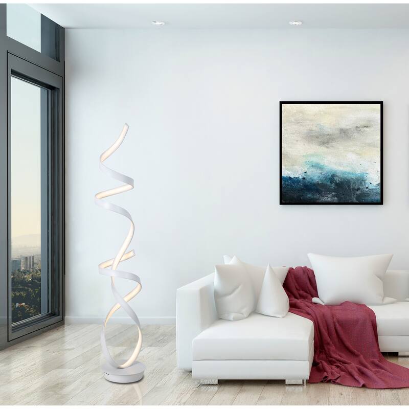 Artiva USA Orchestra 68W Unique Modern LED Floor, white - 63
