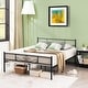 preview thumbnail 2 of 13, Costway Twin/Queen/Full Metal Platform Bed Frame with Headboard and