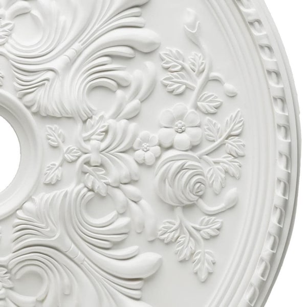 White 10 Westinghouse 7702700 Pack of 2 Victorian Ceiling Medallions 10 White