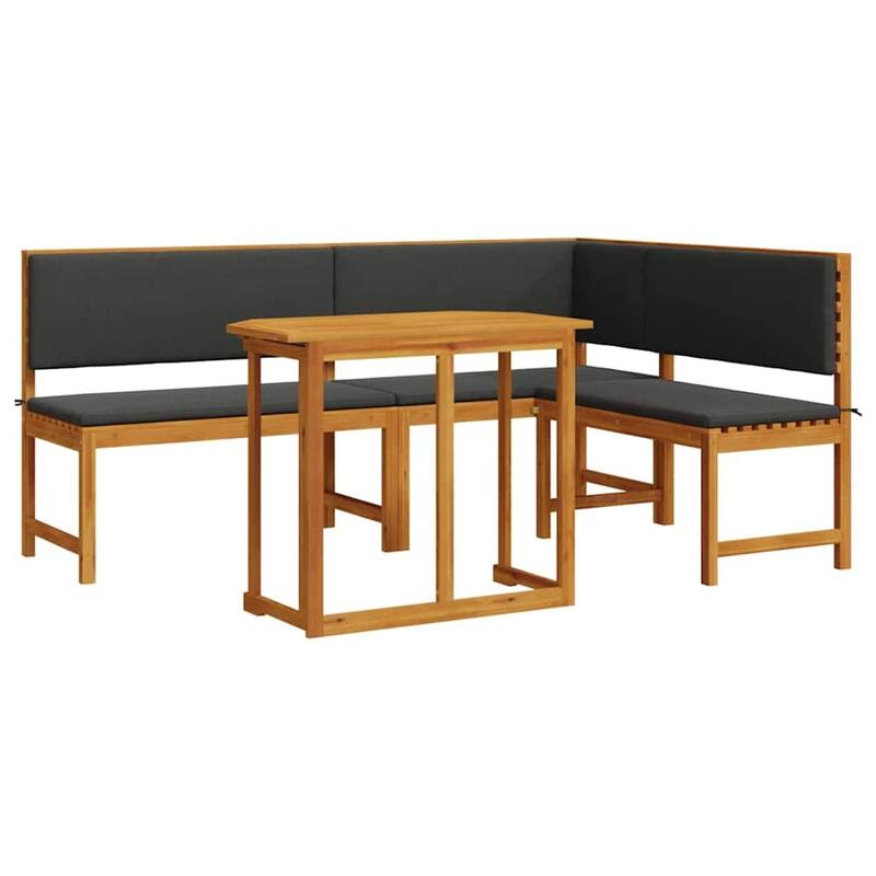 vidaXL Garden Bench Set Brown solid acacia wood - 20 x 35 x 30
