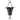 Fluted Flower Black Aluminum 8.5 ft. Rain Chain with Gutter Installation Clip by Good Directions