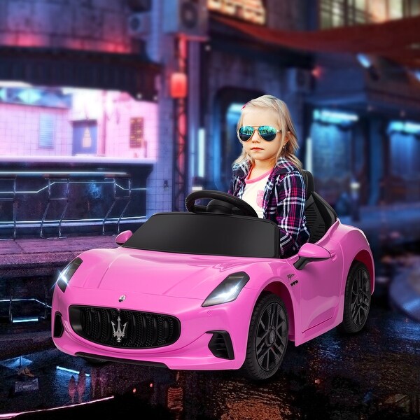 Qaba 12V Kids Electric Car, Maserati Gran Turismo Licensed Ride on