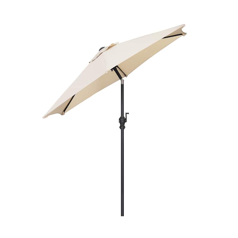 Ainfox 7.5FT Outdoor Patio Umbrella Crank Lift Tilt Without Base