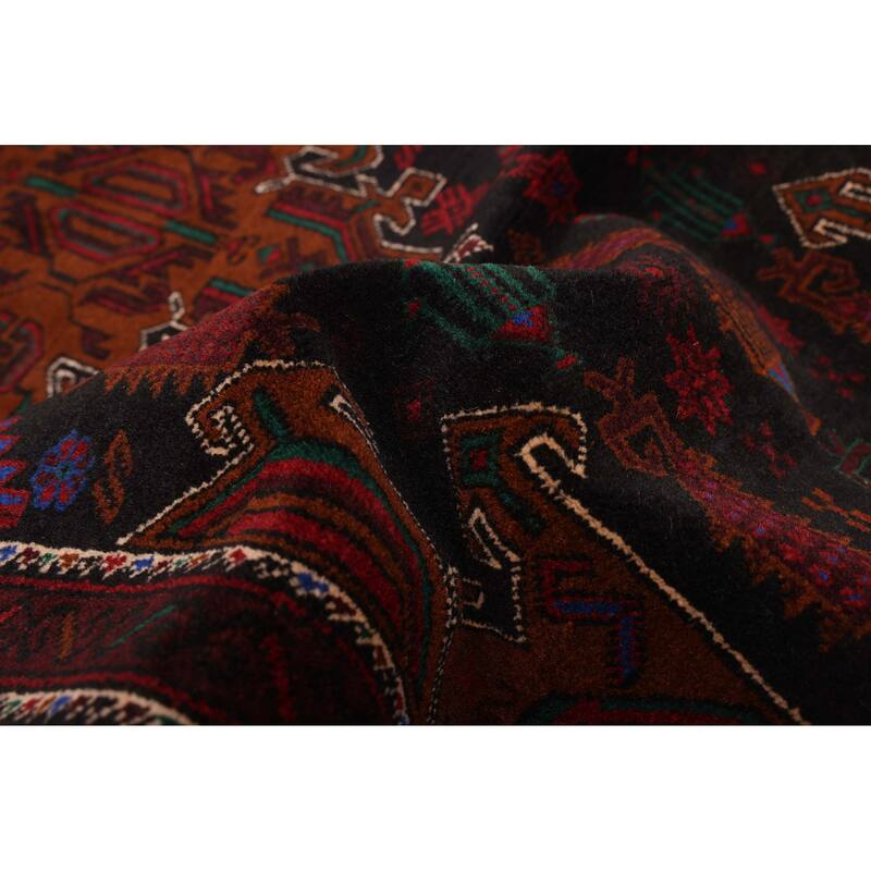 ECARPETGALLERY Hand-knotted Teimani Black Wool Rug - 3'7 x 6'5