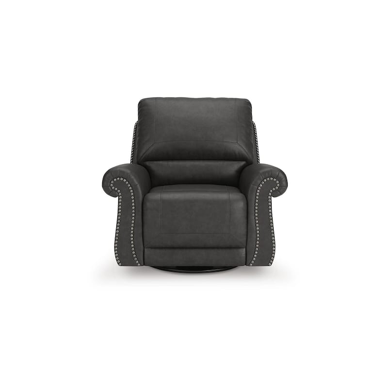 Signature Design by Ashley Chatterton Black Swivel Glider Recliner