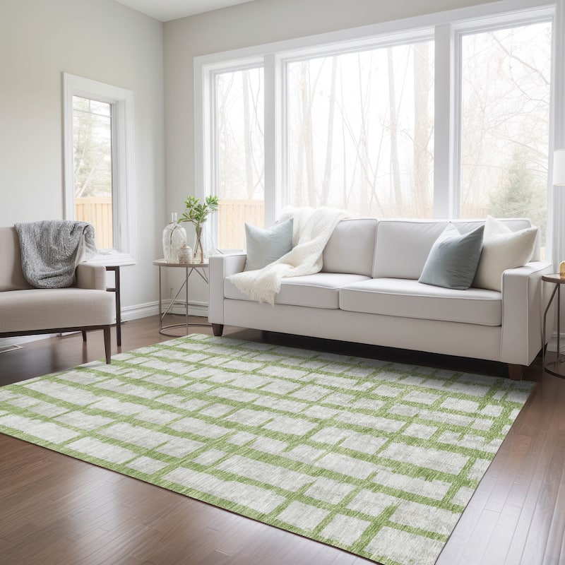 Machine Washable Indoor/ Outdoor Chantille Contemporary Rug