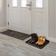 preview thumbnail 10 of 9, All-Weather Indoor/Outdoor Boot Tray - Weather-Resistant Hard Plastic Shoe Mat with Raised Edge by Stalwart (Black)