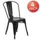 preview thumbnail 43 of 164, Metal Indoor/ Outdoor Stackable Bistro Chair (Set of 4)