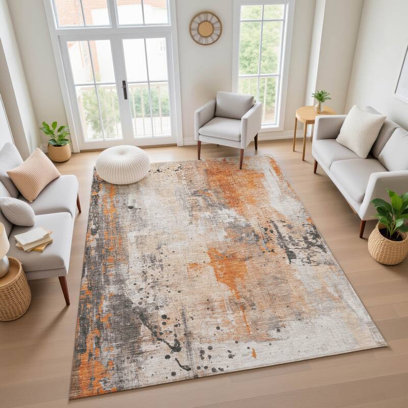Premium Washable Super Soft Abstract Modern Mayfield Rug