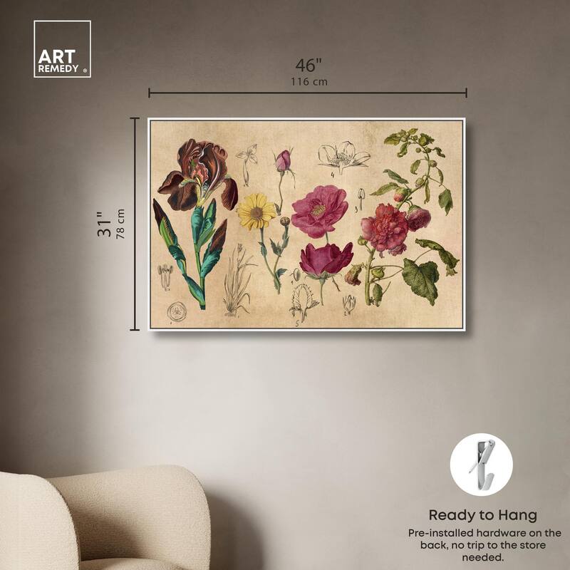 Blossoming Florals Canvas by Art Remedy
